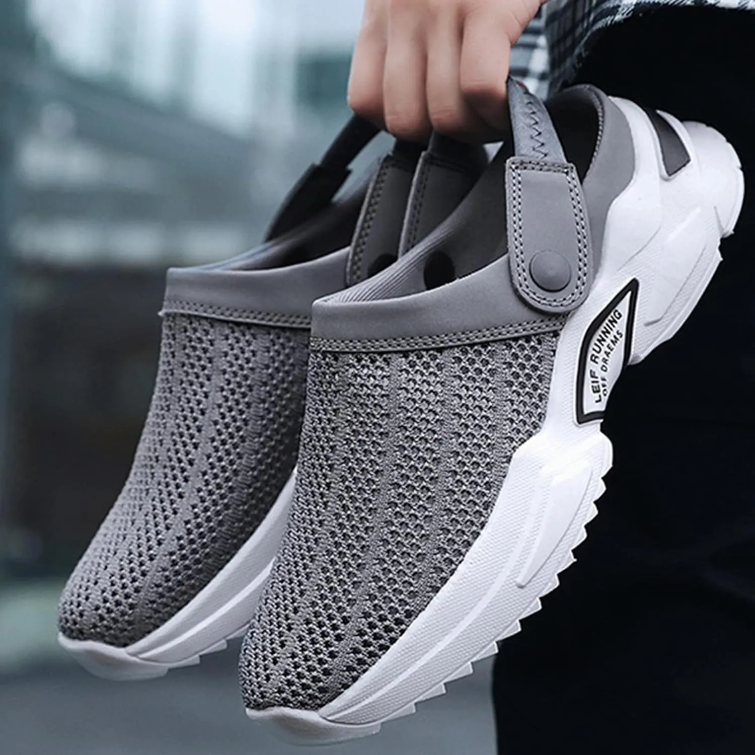 Men Casual Soft Flat Slippers Breathable Lightweight Walking Shoes Fashion Mens Home Sandals Mens Dress Shoes Men Shoes