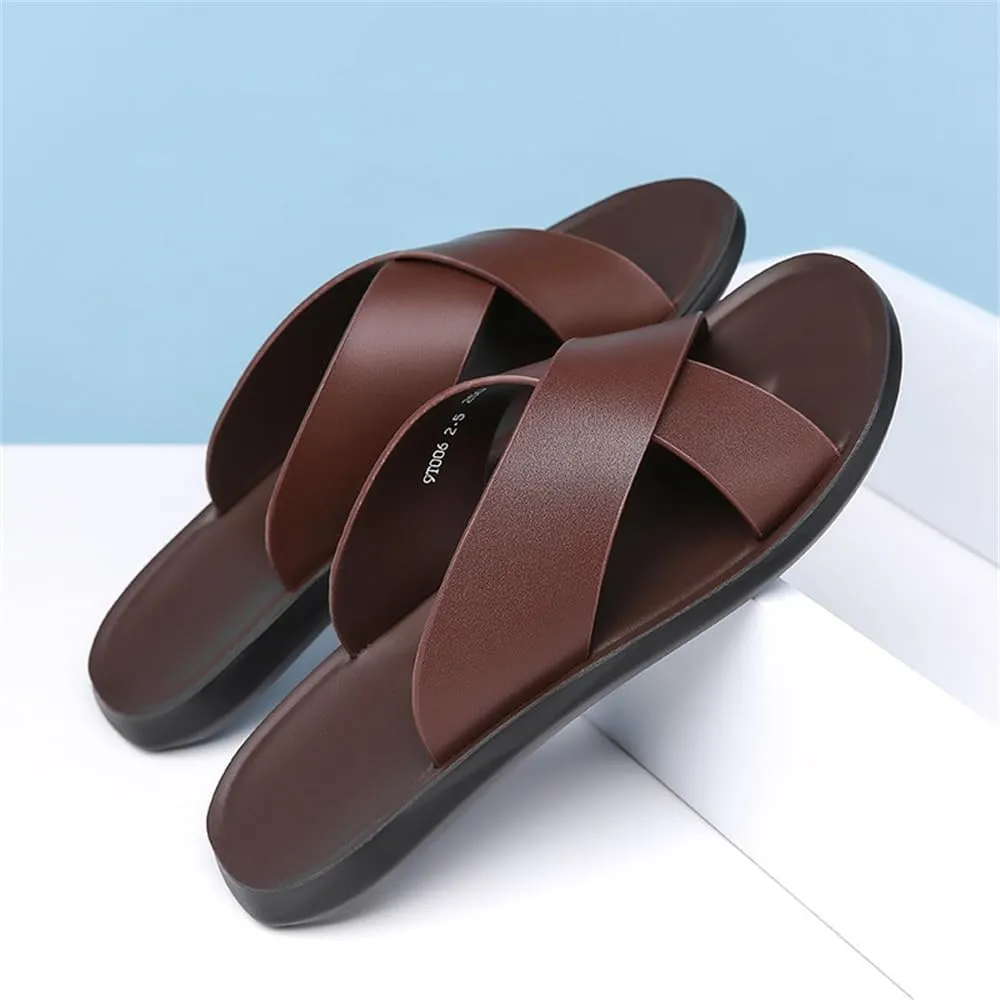 Men Cross Slide Sandals Slip on Comfortable Lightweight Summer Slipper Shoes For Indoor and Outdoor Quick-Dry