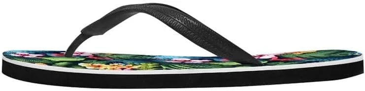 Men Hawaii Flip Flop Sandal Geometry Lightweight Thong Sandals Xmas Santa Claus Unisex Bathroom Orthotic Flip Flops