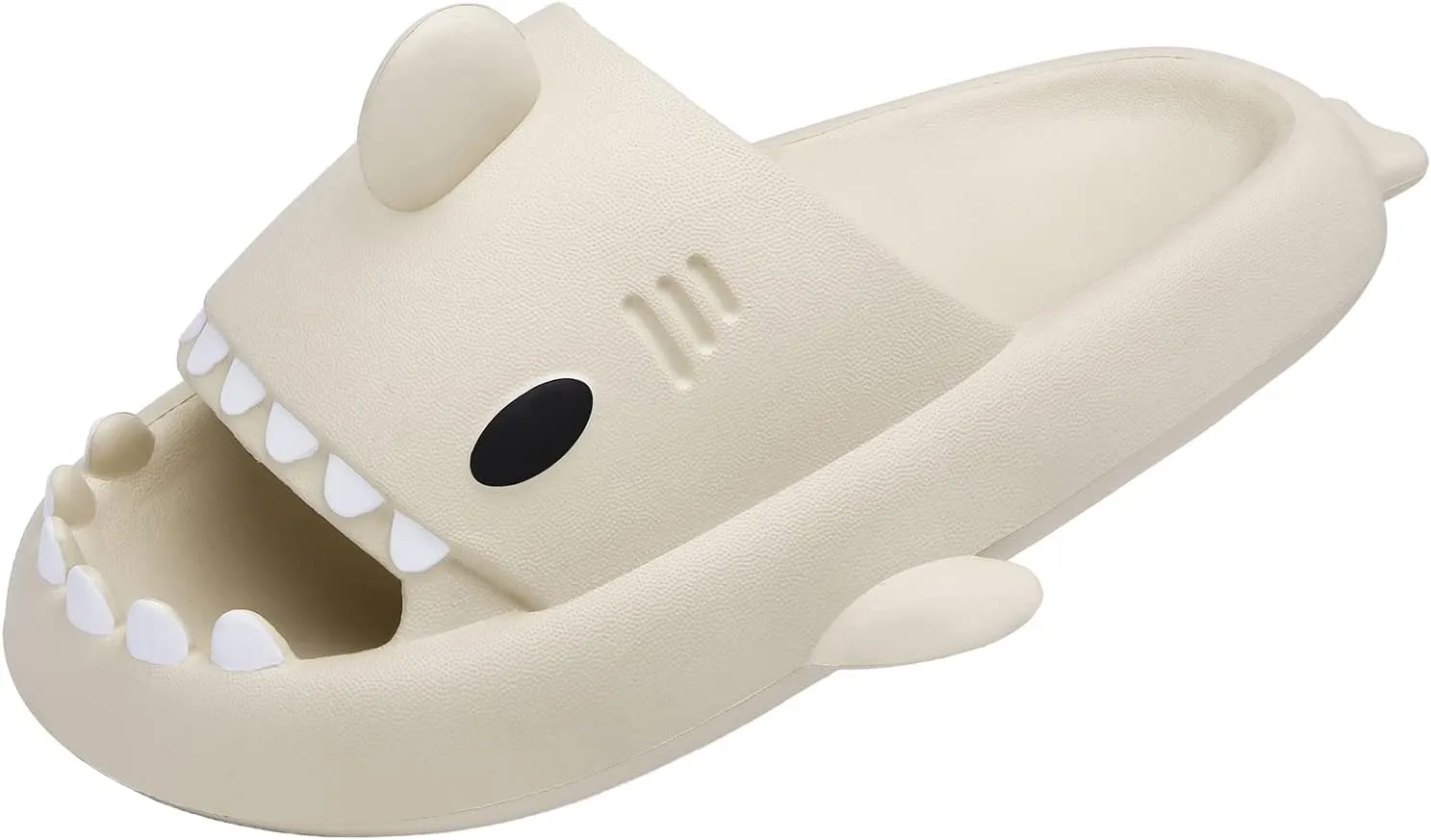 Men's and Women's Shark Slides Cloud Slippers Summer Novelty Open Toe Slide Sandals Anti-Slip Beach Pool Shower Shoes with Cushioned Thick Sole