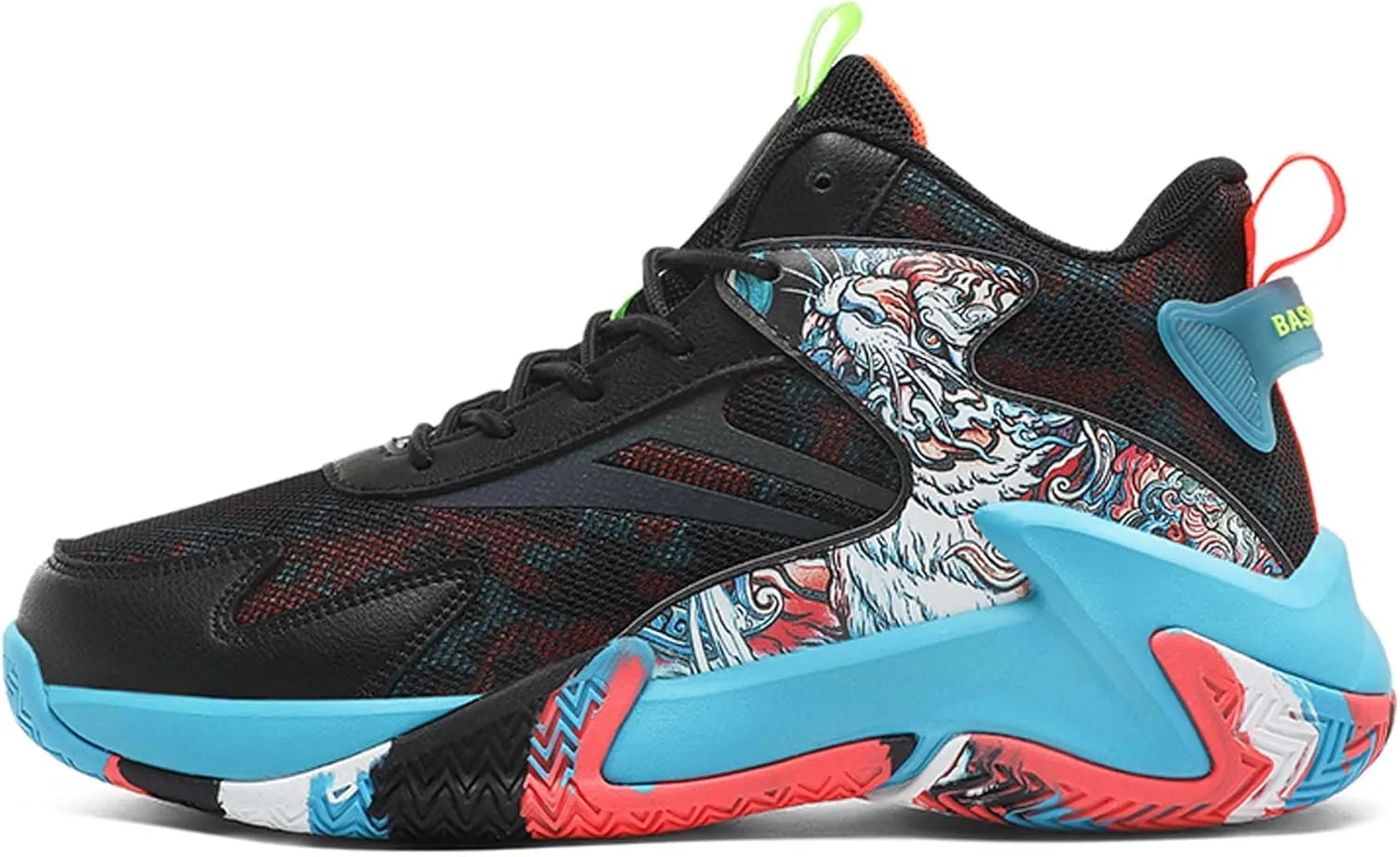 Men's Basketball Shoes High Top Sneakers Fashion Comfortable Street Casual Walking Shoes Non-Slip Training Running Shoes Breathable Fitness Sports Tennis Shoes