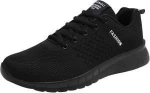Mens Breathable Lace Up Running Shoes Outdoor Athletic Lace Up Hiking Shoe Memory Foam Versatile Shoes for Men