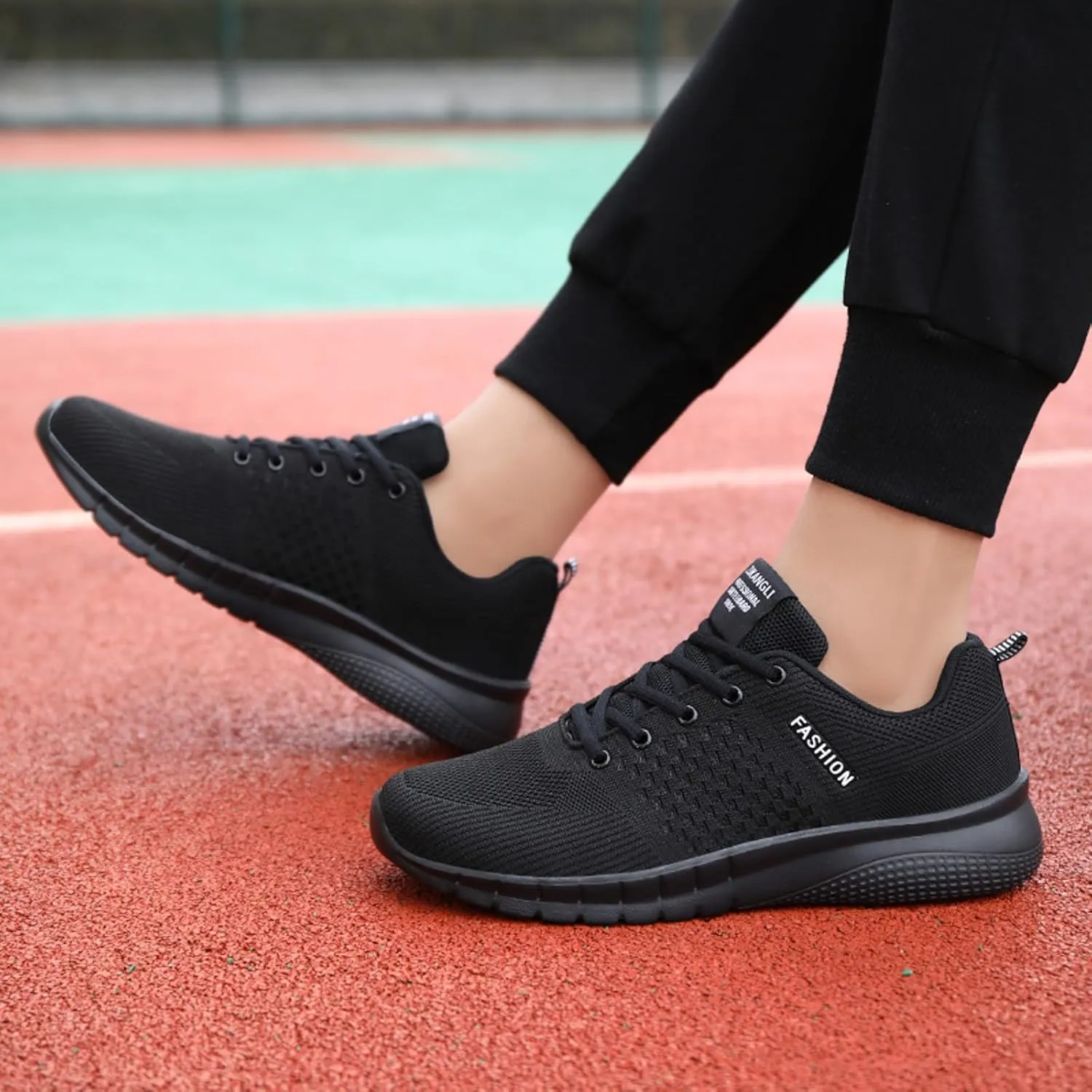 Mens Breathable Lace Up Running Shoes Outdoor Athletic Lace Up Hiking Shoe Memory Foam Versatile Shoes for Men
