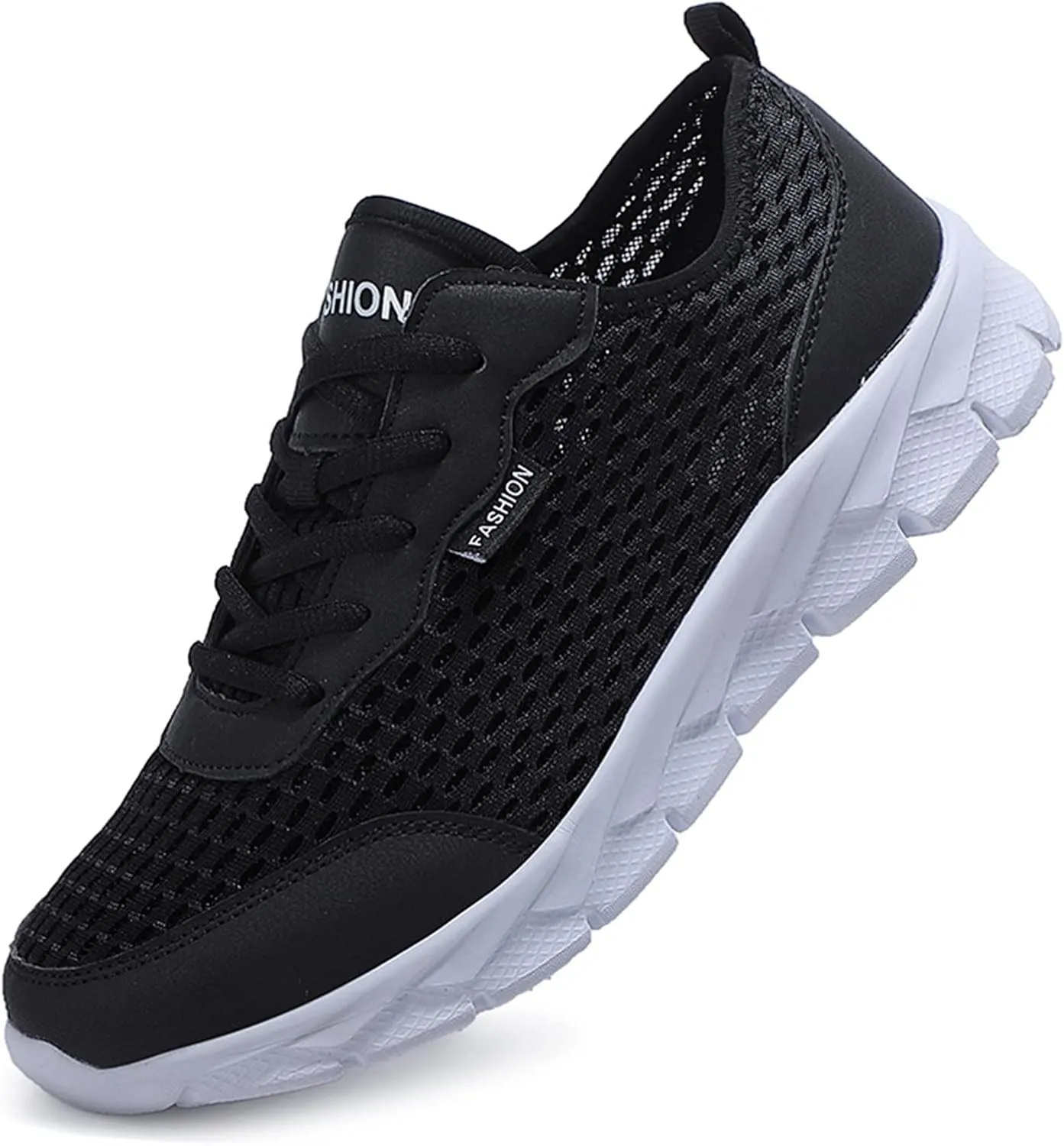 Men's Breathable Mesh Running Shoes Lightweight Breathable Slip on Running Shoe Men's Breathable Barefoot Shoes