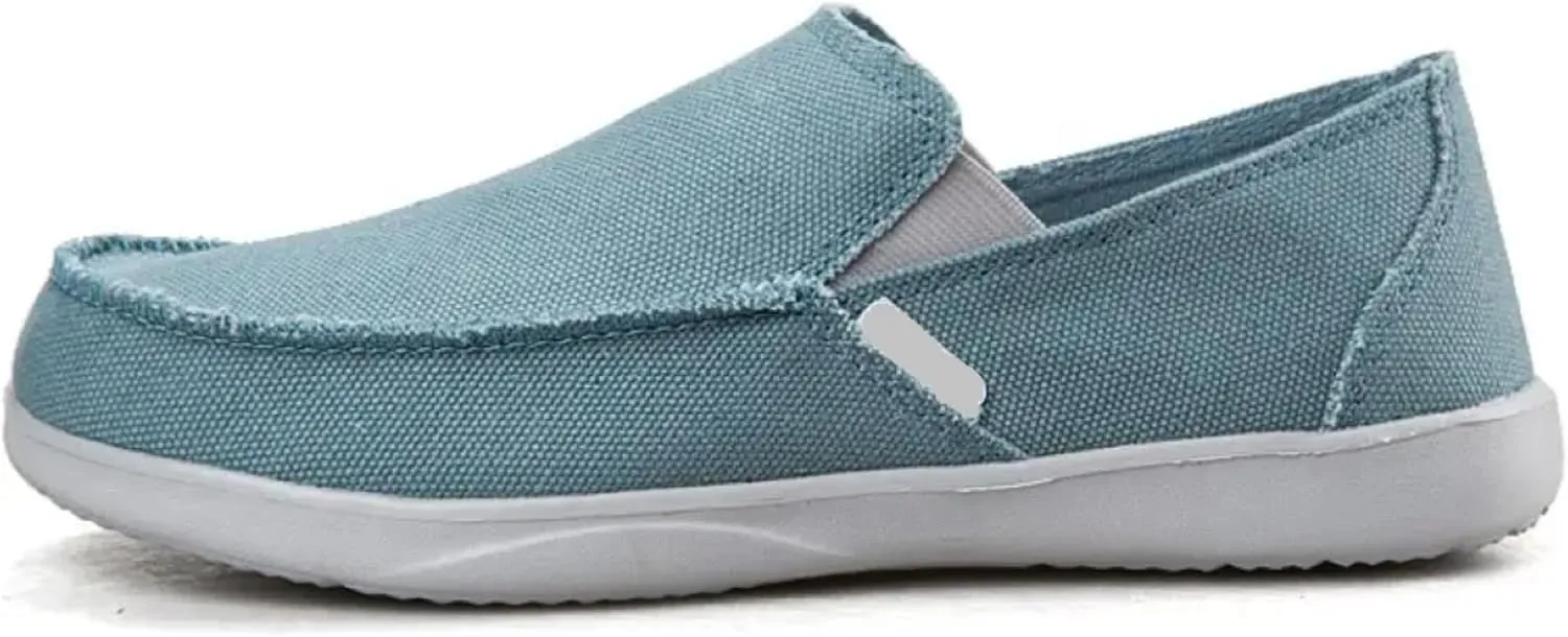 Men's Canvas Linen Slip On Loafer Lightweight Breathable Casual Shoes Orthopedic Travel for Summer Autumn Spring Walking Shoes for Men