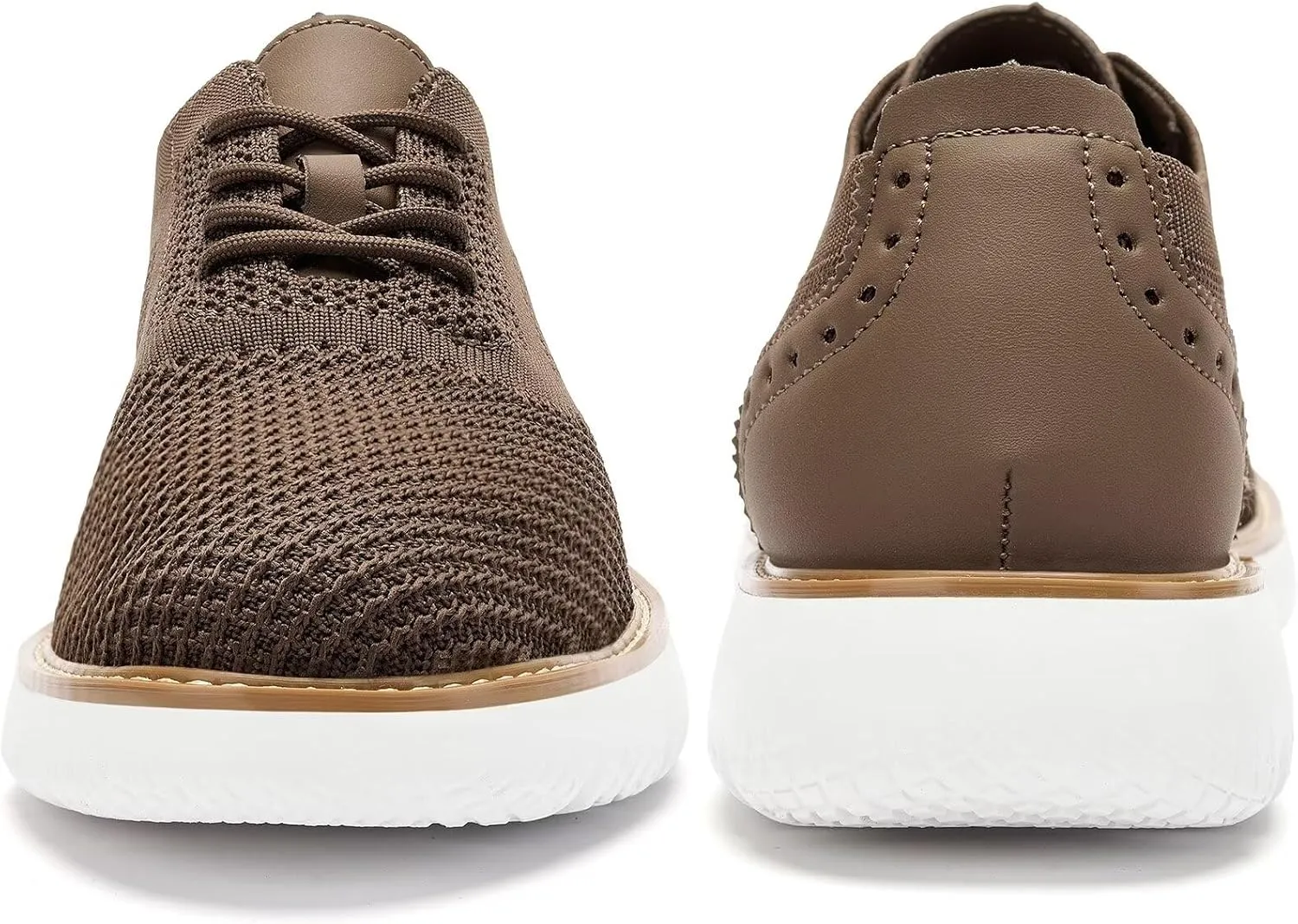 Men's Casual Sneakers Dress Shoes - Comfort Dress Sneakers Mesh Knit Lightweight Breathable Formal Oxford Business Shoes