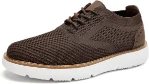 Men's Casual Sneakers Dress Shoes - Comfort Dress Sneakers Mesh Knit Lightweight Breathable Formal Oxford Business Shoes