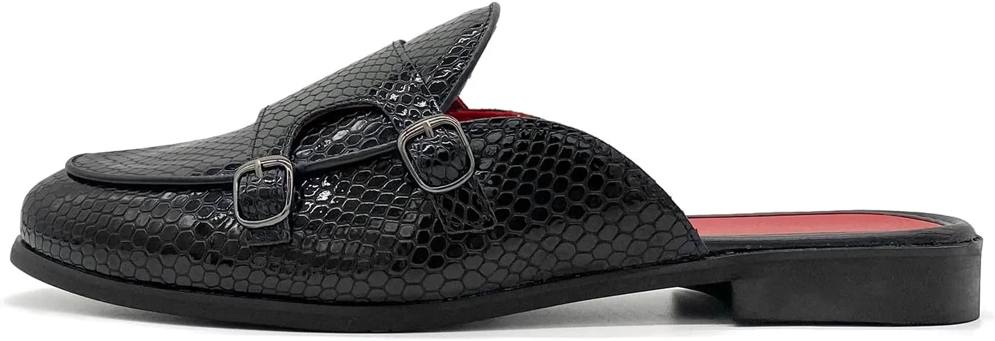 Men's Dress Mule Slippers Suede Slip-On Loafers Velvet Backless Sandals Size 7-13