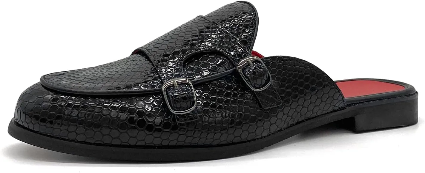 Men's Dress Mule Slippers Suede Slip-On Loafers Velvet Backless Sandals Size 7-13