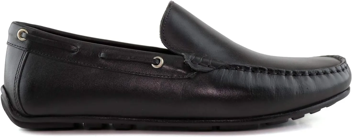 Men's Genuine Leather Casual Slip On Venetian Loafers