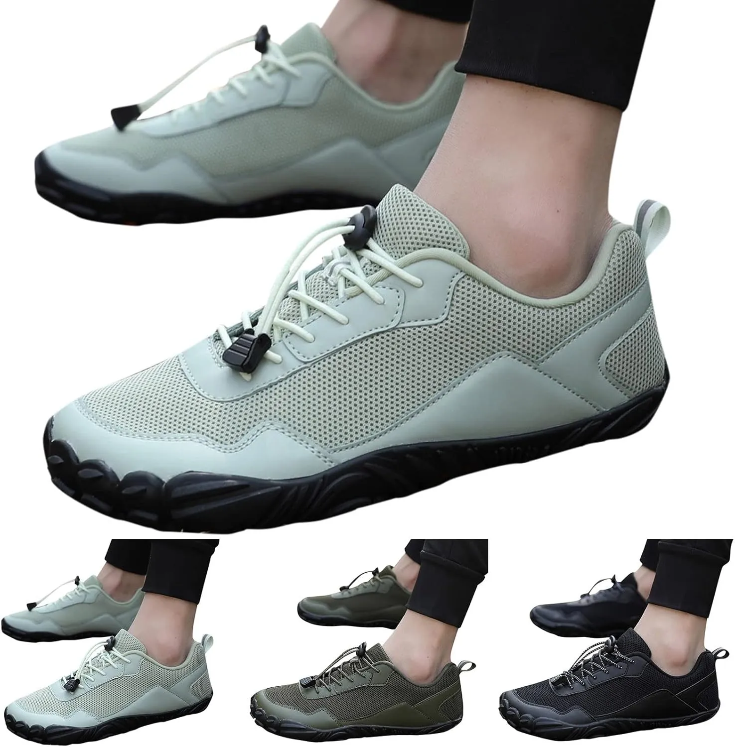 Men's Lightweight Cushion Sneakers Breathable Elastic Fly Woven Mesh Sneaker Athletic Fashion Sneakers for Men