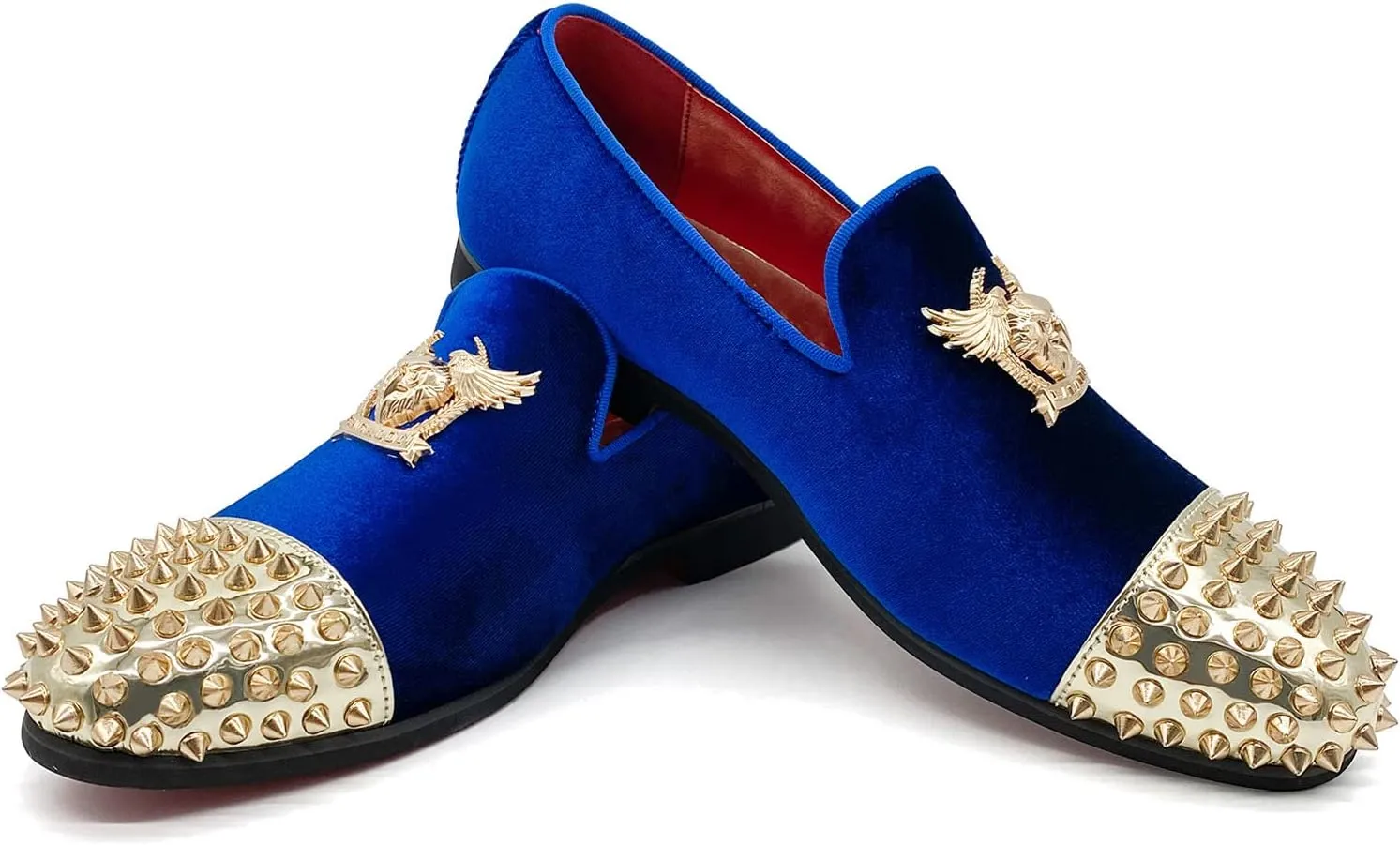 Men's Loafers Vintage Slip on Suede Dress Shoes Velvet Dress Loafers Size 7-13