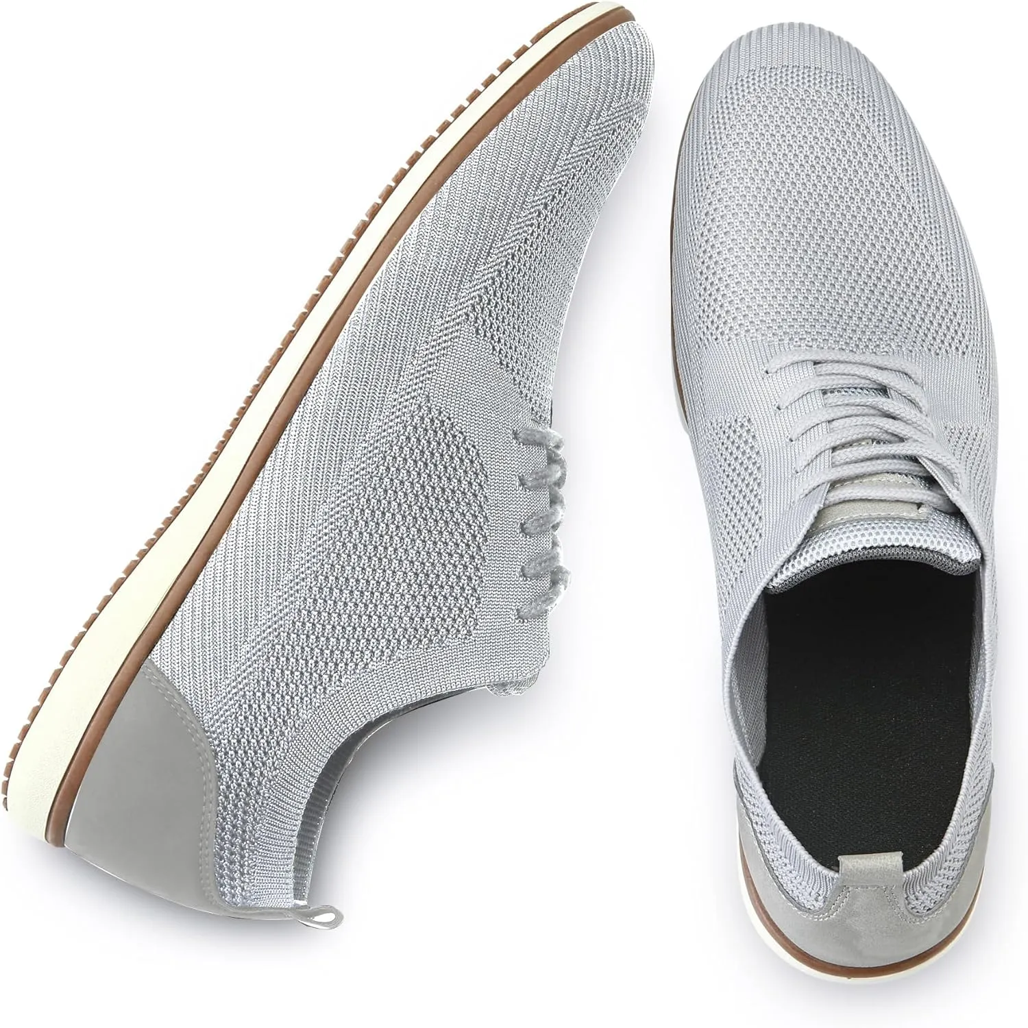 Men's Mesh Casual Sneakers Dress Oxfords Business Versatile Walking Lightweight Tennis Shoes