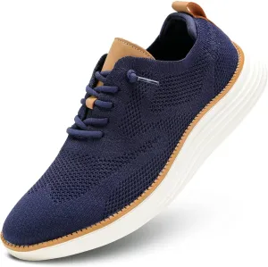 Mens Mesh Casual Sneakers Lightweight Breathable Dress Shoes Comfortable Walking Oxford Shoes Trainers for Men