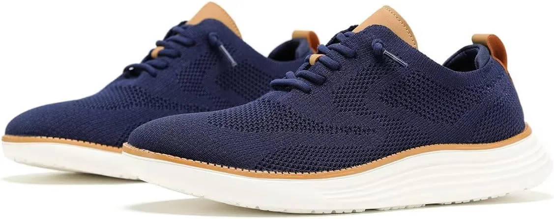 Mens Mesh Casual Sneakers Lightweight Breathable Dress Shoes Comfortable Walking Oxford Shoes Trainers for Men