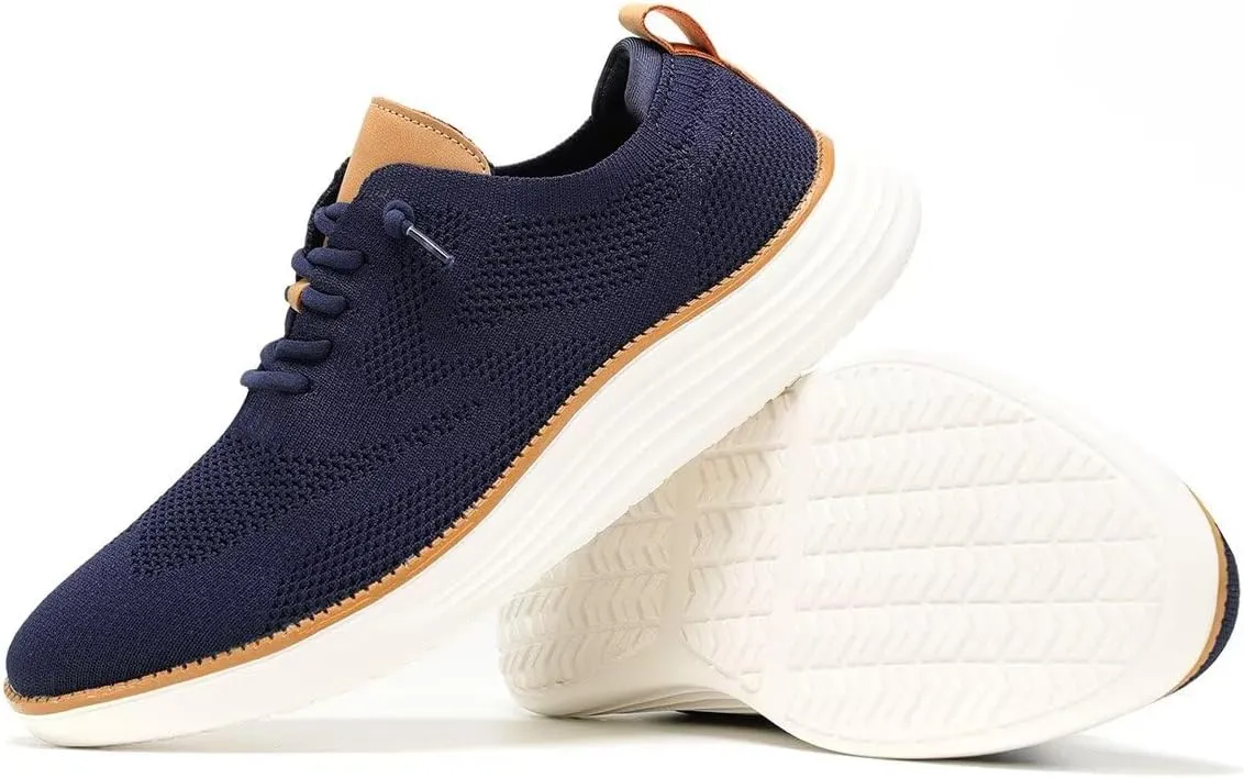 Mens Mesh Casual Sneakers Lightweight Breathable Dress Shoes Comfortable Walking Oxford Shoes Trainers for Men