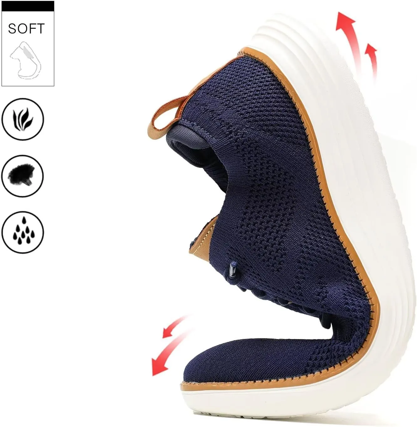 Mens Mesh Casual Sneakers Lightweight Breathable Dress Shoes Comfortable Walking Oxford Shoes Trainers for Men