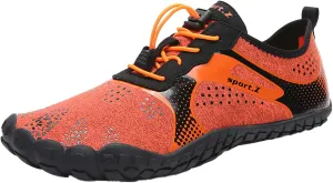 Men's Minimalist Barefoot Shoes Lightweight Sport Gym Jogging Walking Sneaker Breathable Lace Up Shoes for Men