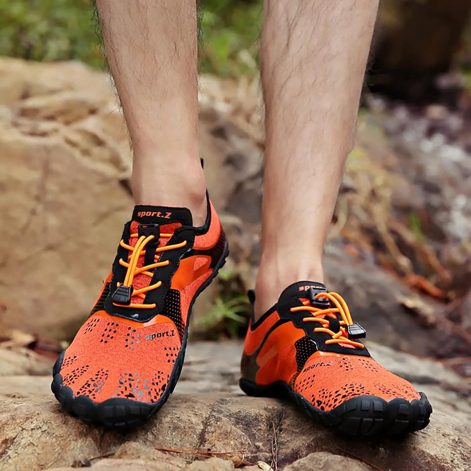 Men's Minimalist Barefoot Shoes Lightweight Sport Gym Jogging Walking Sneaker Breathable Lace Up Shoes for Men