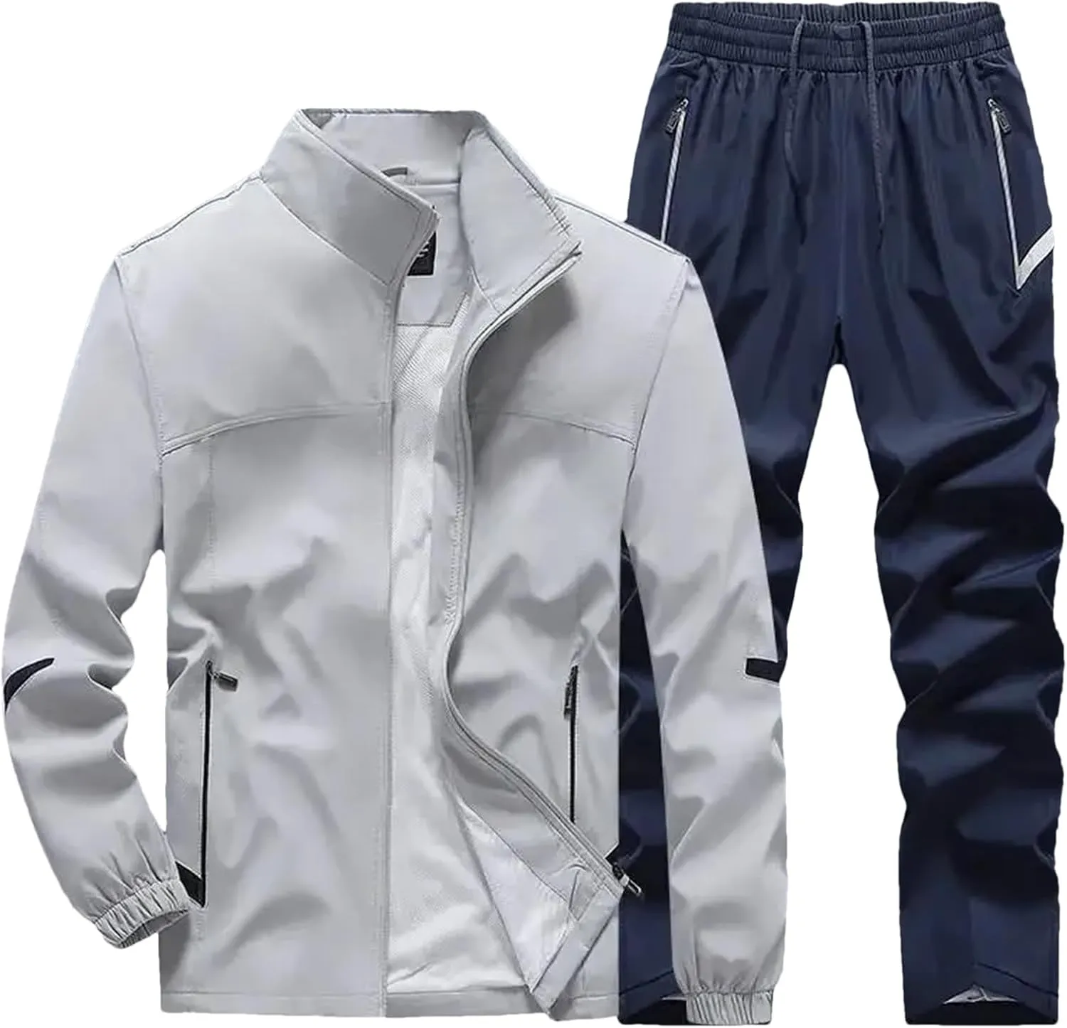 Men’s Outdoor Hiking Set Spring Summer Quick-Dry Windbreaker & Trail Cargo Pants