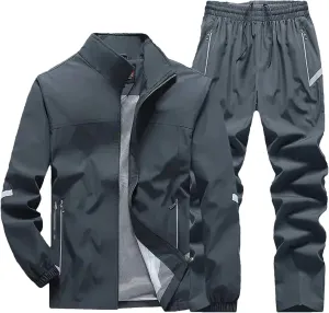 Men’s Outdoor Hiking Set Spring Summer Quick-Dry Windbreaker & Trail Cargo Pants