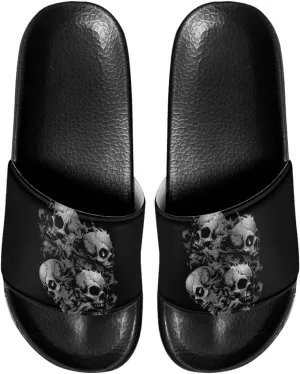 Men's Slide Sandals Non-Slip Bath Slippers, Quick-Dry, Lightweight, Suitable for Shower Beach Casual Walking