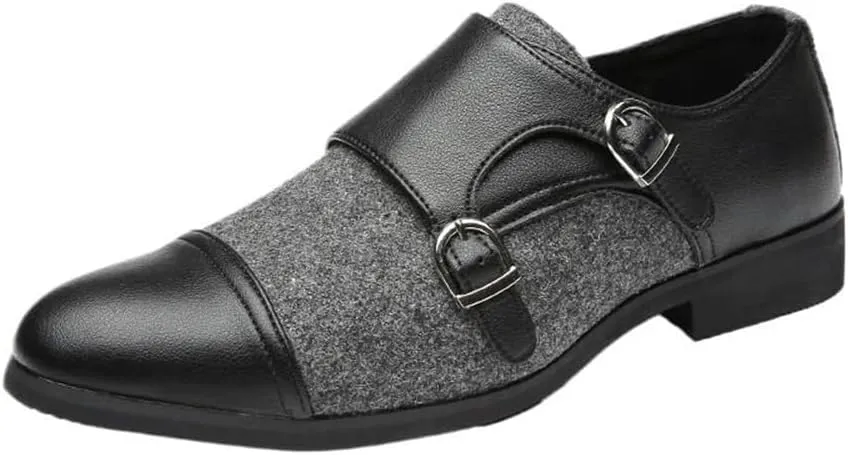 Mens Slip-Ons Loafers Office Breathable Shiny Patent Leather Dress Shoes