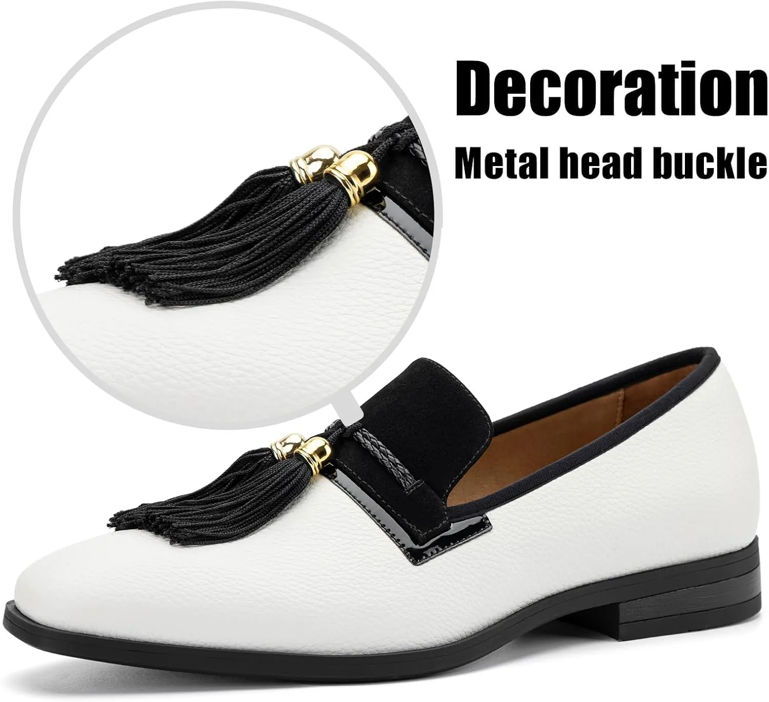 Men's Vintage Velvet Embroidery Noble Loafer Shoes Slip-on Loafer Smoking Slipper Tassel Loafer