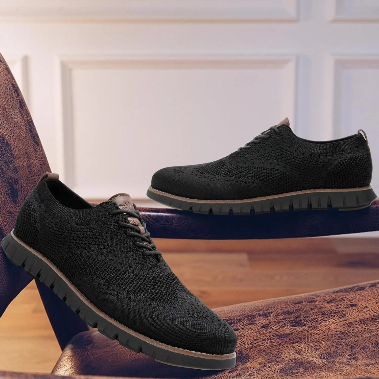 Men's Wide Casual Dress Shoes Business Casual Sneaker Shoes for Men