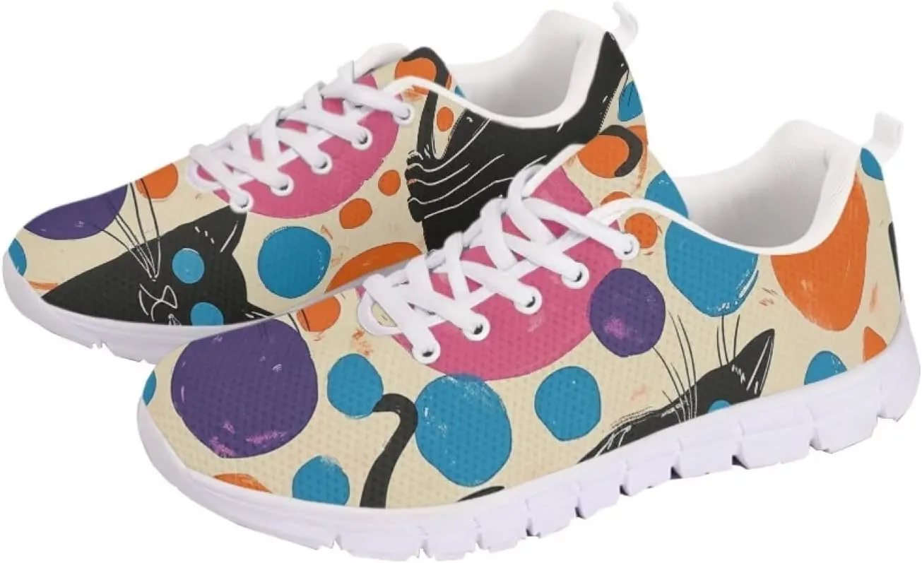 Modysero Shoes for Women Tennis Shoes Daily Breathable Shoes Casual Funky Lightweight Sneaker for Summer Spring Fall