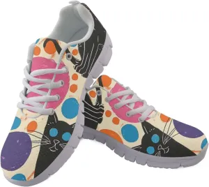 Modysero Shoes for Women Tennis Shoes Daily Breathable Shoes Casual Funky Lightweight Sneaker for Summer Spring Fall