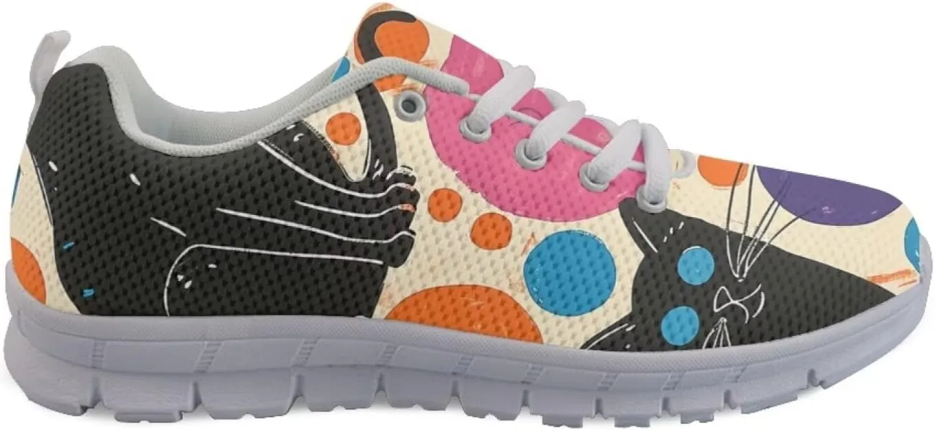Modysero Shoes for Women Tennis Shoes Daily Breathable Shoes Casual Funky Lightweight Sneaker for Summer Spring Fall