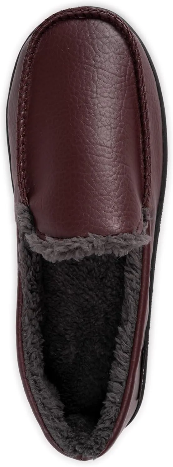 Muk Luks Men's Moccasin-Black Slip-On Loafer