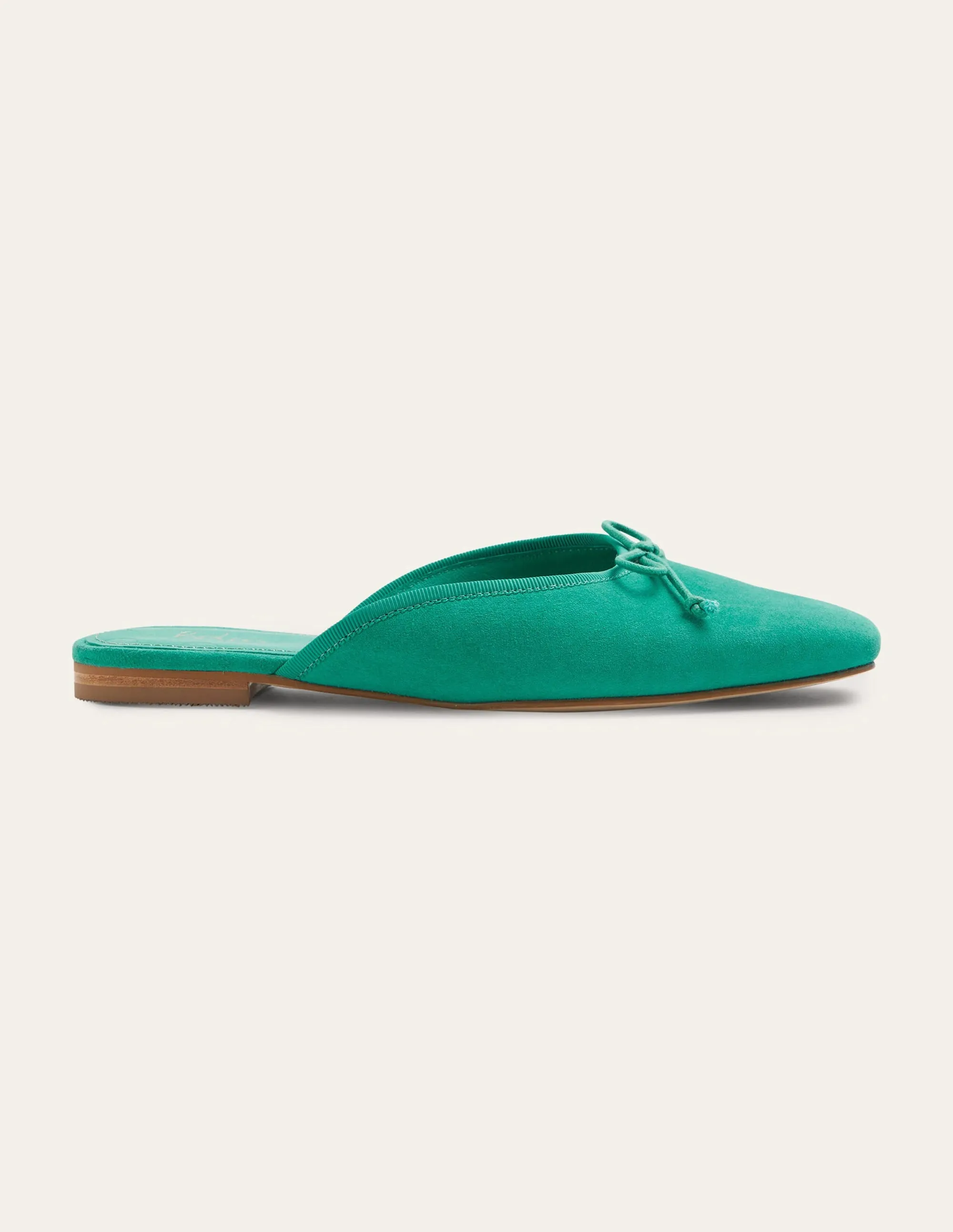 Mule Ballet Pump-Emerald