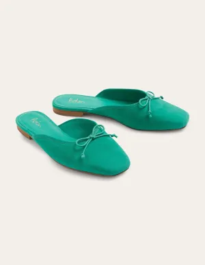 Mule Ballet Pump-Emerald