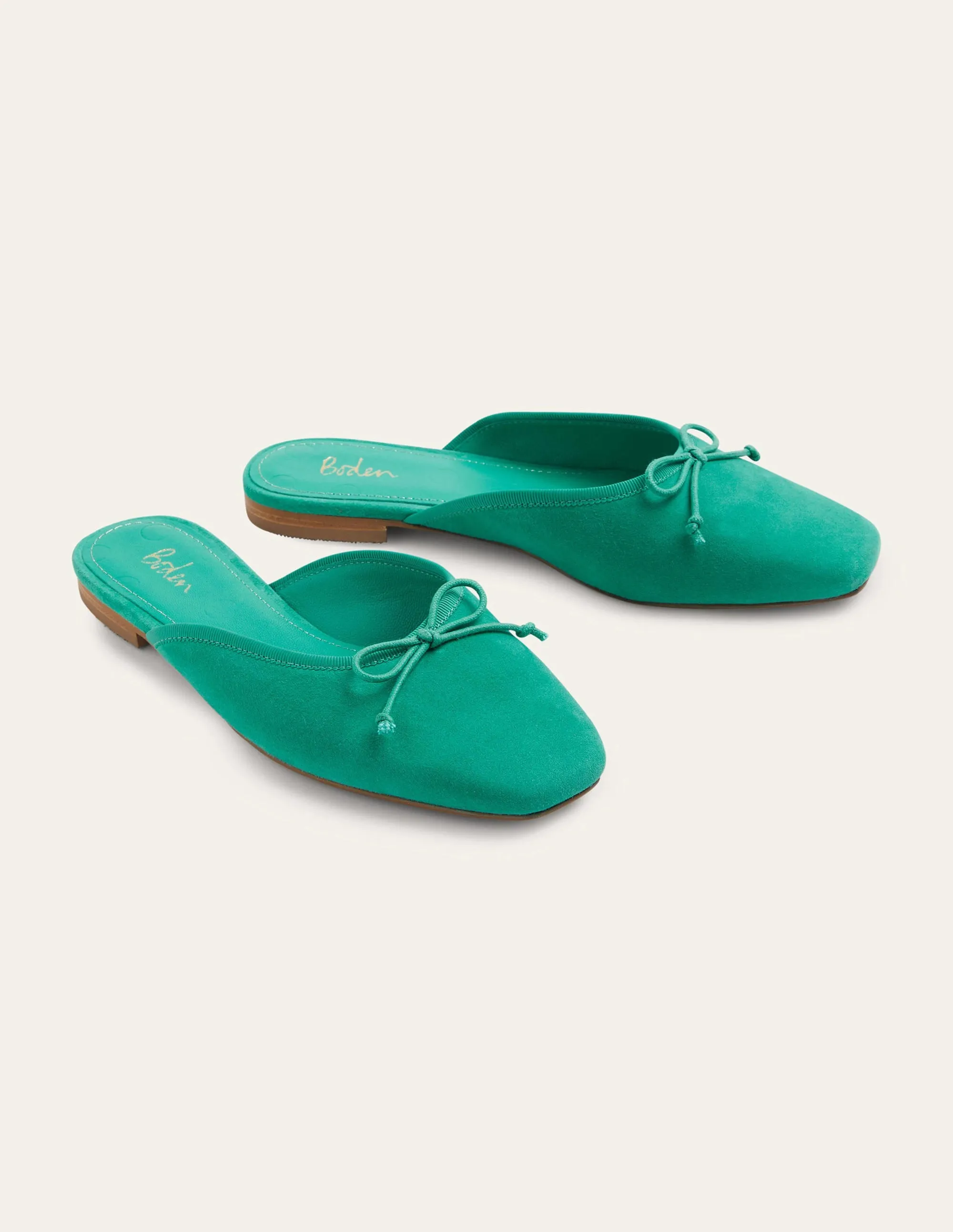 Mule Ballet Pump-Emerald