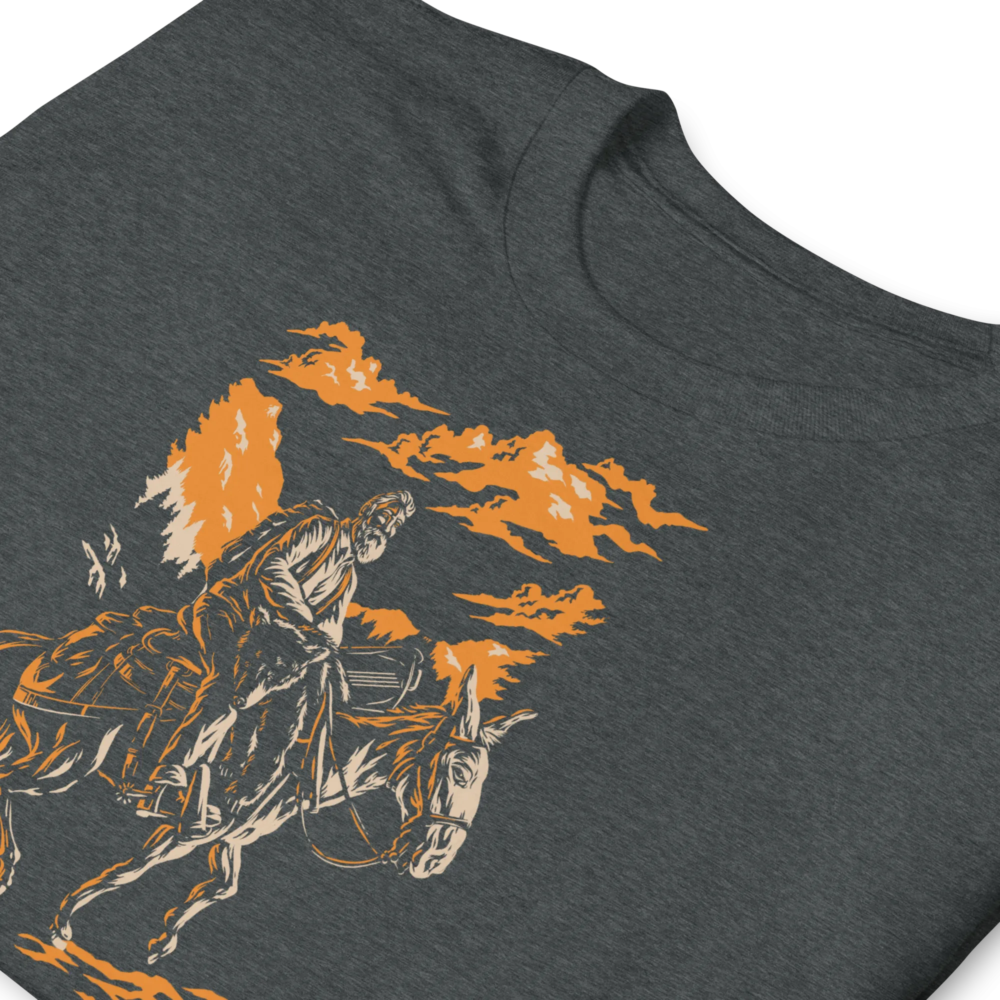 Mule Riding Bear Hunter Short-Sleeve Unisex T-Shirt