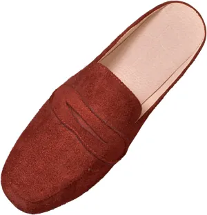 Mules for Woman Buckle Flats Comfortable Slip on Women Mules Flats Shoes Backless Loafers