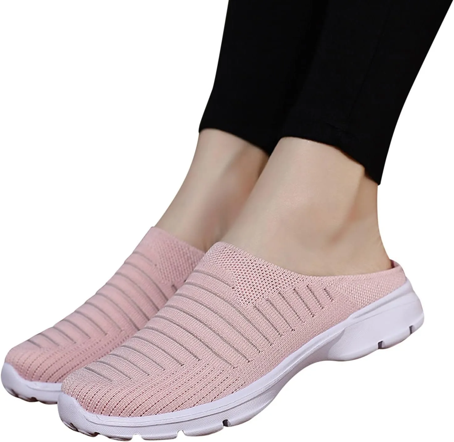 Mules for Women 2025 Backless Walking Sneakers Slip On Shoes Women Boots Shoes Casual Shoes Sneakers Steel Toe Tennis Shoe Loafers Casual Slip On