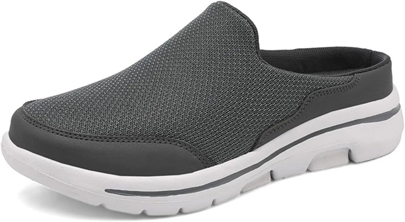 Mules for Women 2025 Breathable Orthopedic Slip On Clogs Comfortable Summer Arch Support Shoes Lightweight Open Back Shoes Comfort Slip-On Walking Mules Sneakers Closed Toe Slippers