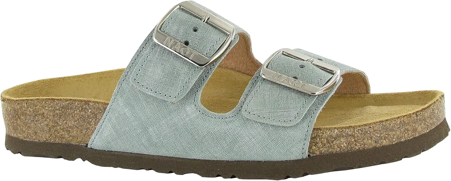NAOT Footwear Santa Barbara Women's Slide with Cork Footbed and Arch Comfort and Support – Slip On- Lightweight and Perfect for Travel