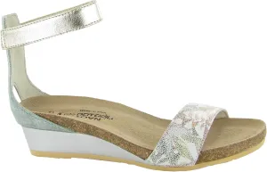 NAOT Footwear Women's Pixie Wedge Sandal with Cork Footbed and Arch Support Footbed - Adjustable Ankle Strap - Comfort and Support - Lightweight and Perfect for Travel - Narrow to Medium Fit
