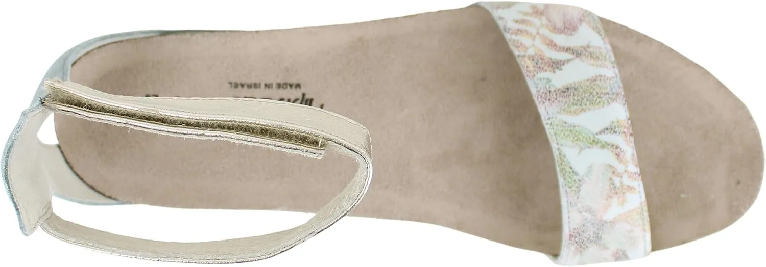 NAOT Footwear Women's Pixie Wedge Sandal with Cork Footbed and Arch Support Footbed - Adjustable Ankle Strap - Comfort and Support - Lightweight and Perfect for Travel - Narrow to Medium Fit