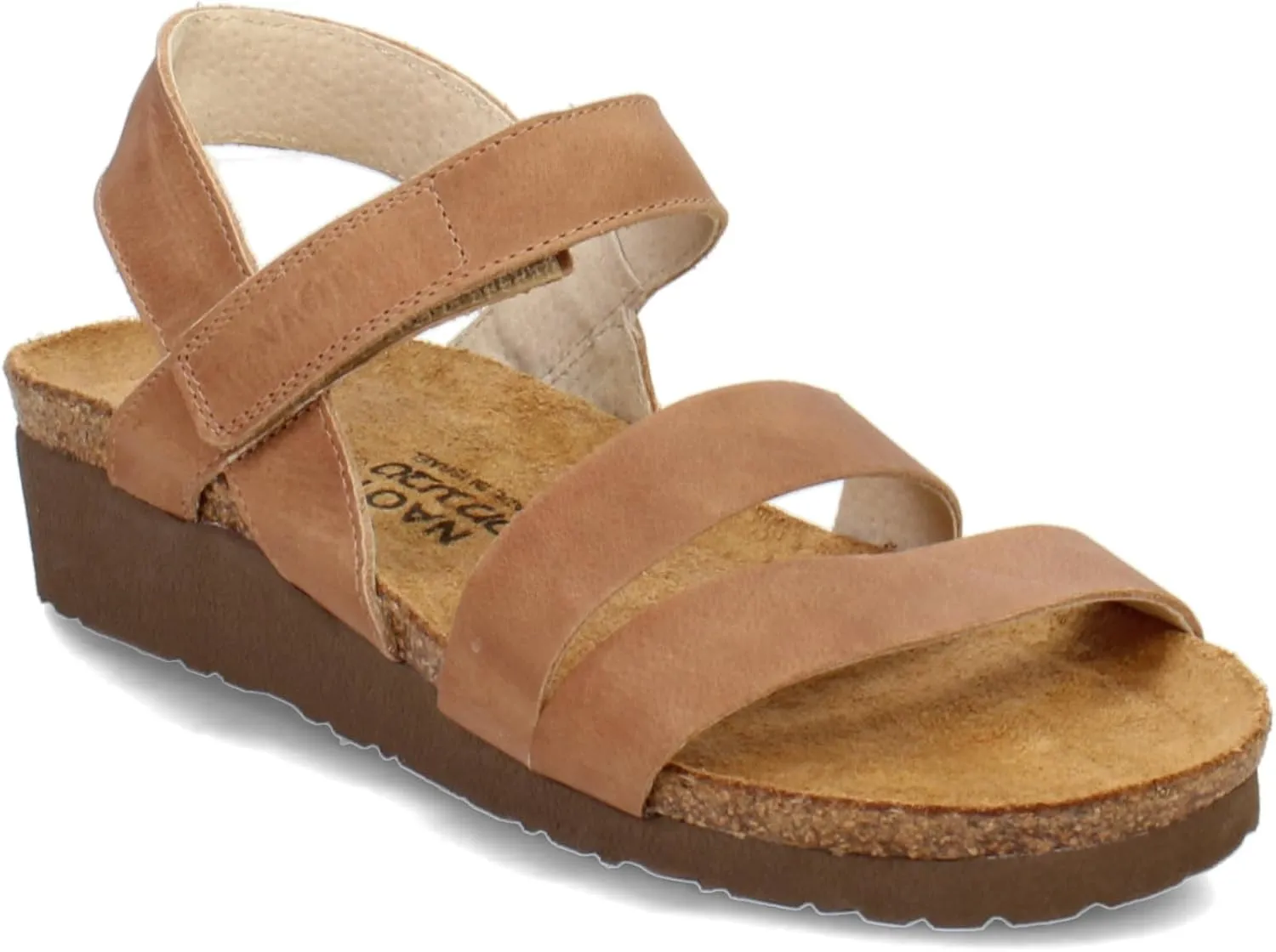 NAOT Women's Kayla Sandal Latte Brown Leather 7-7.5 N-M US