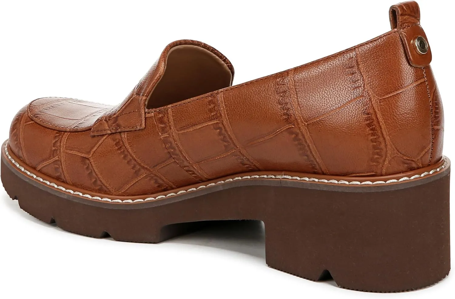Naturalizer Women's Darry Slip-On Lightweight Lug Sole Heeled Loafer