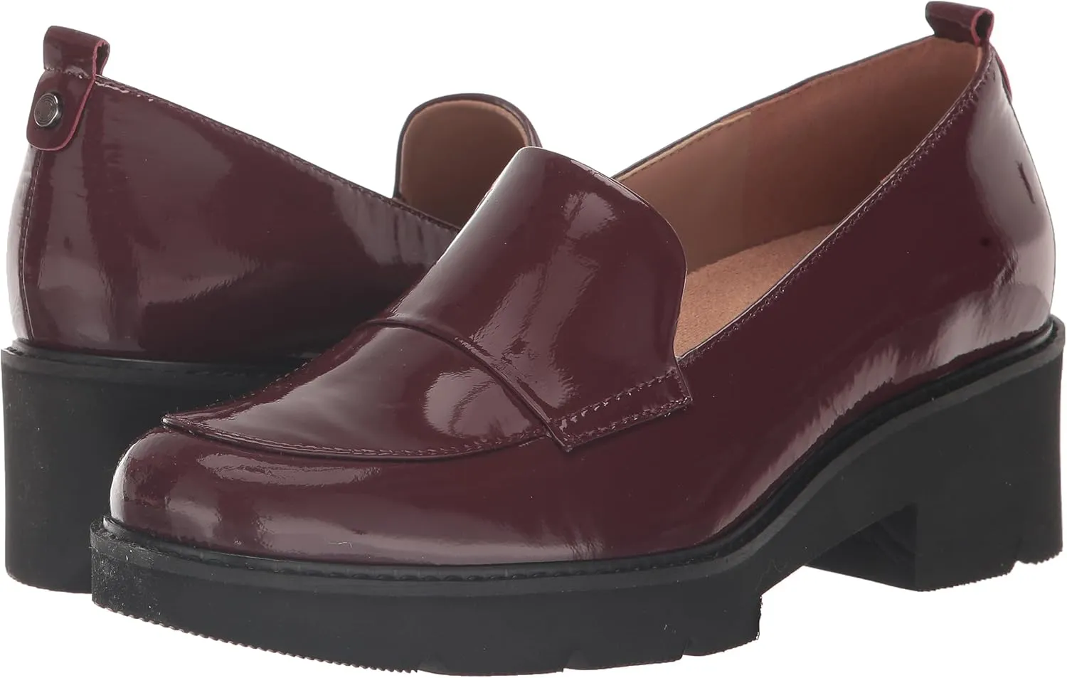 Naturalizer Women's Darry Slip-On Lightweight Lug Sole Heeled Loafer