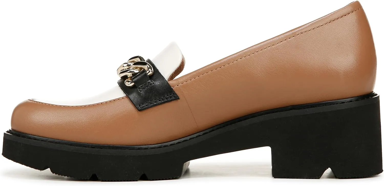 Naturalizer Women's Desi Chain Detail Lug Sole Heel Loafer