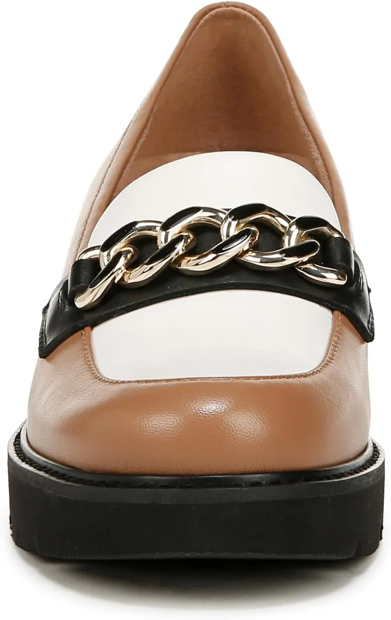 Naturalizer Women's Desi Chain Detail Lug Sole Heel Loafer