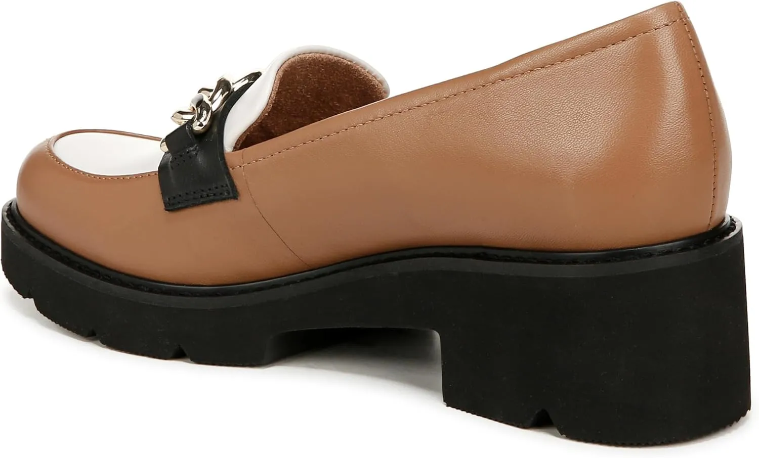Naturalizer Women's Desi Chain Detail Lug Sole Heel Loafer