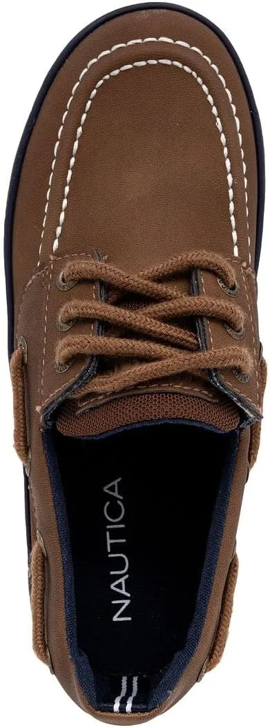 Nautica Kid's Spinnaker Youth Boat Shoe Casual Loafer 2 Eye Lace (Little Kid/Big Kid)